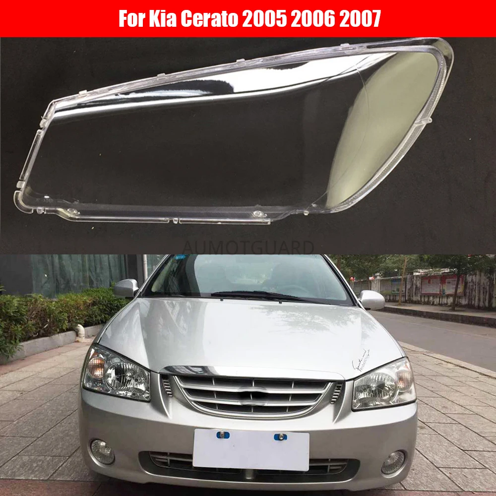 

Headlight Lens For Kia Cerato 2005 2006 2007 Headlamp Cover Replacement Front Car Light Auto Shell