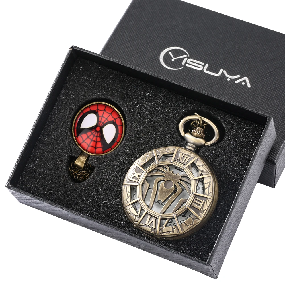 Exquisite Watch Gift Quartz Pocket Watch Necklace Pendant Gift Set High Grade Gifts Sets for Friend Family