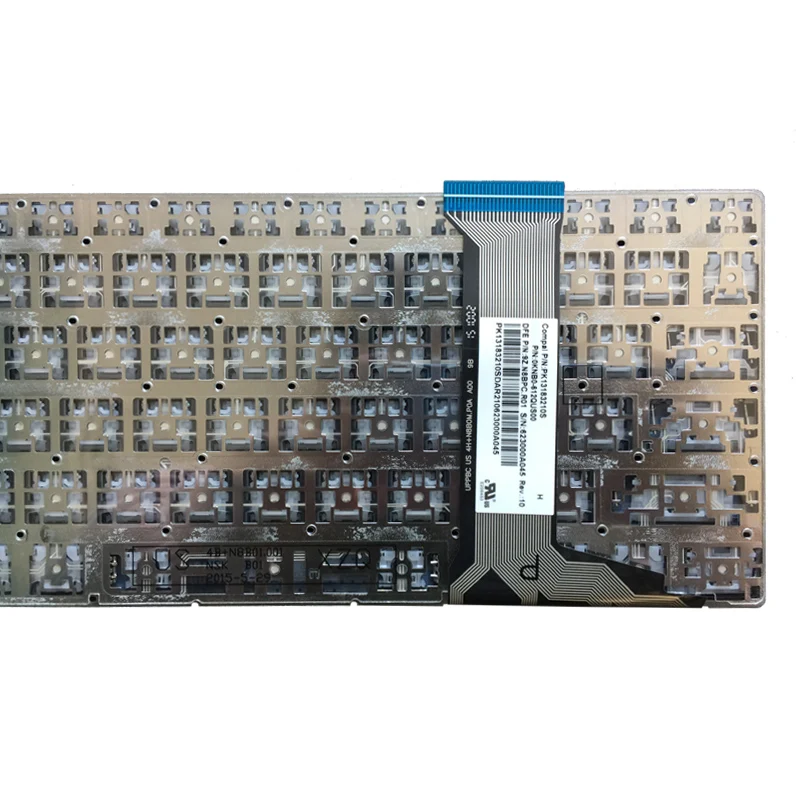 Серебряная клавиатура для ноутбука ASUS GL752 GL752V GL752VL GL752VW GL752VWM ZX70 ZX70VW G58 G58JM G58JW