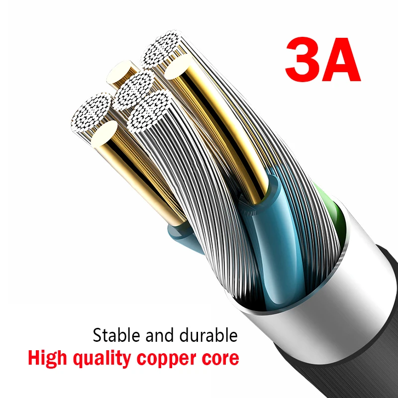 T27USB кабель для зарядки и передачи данных type-C Micro USB мобильного телефона 3A быстрой