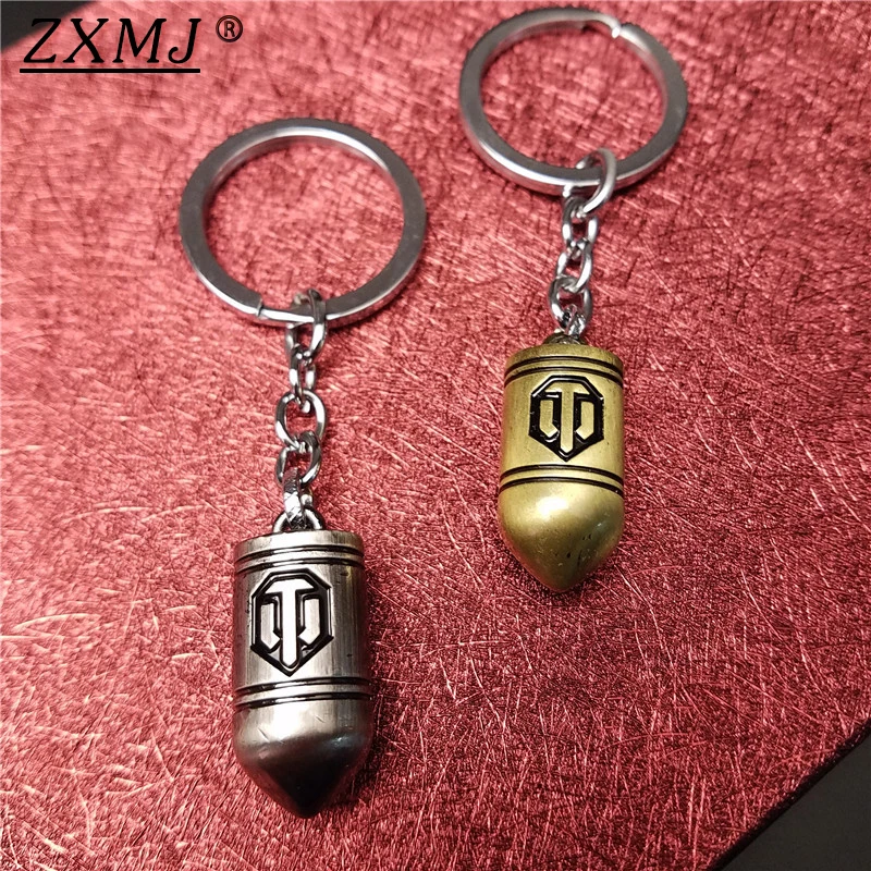 Брелок ZXMJ World of танки однотонный брелок пуля из цинкового сплава металлические