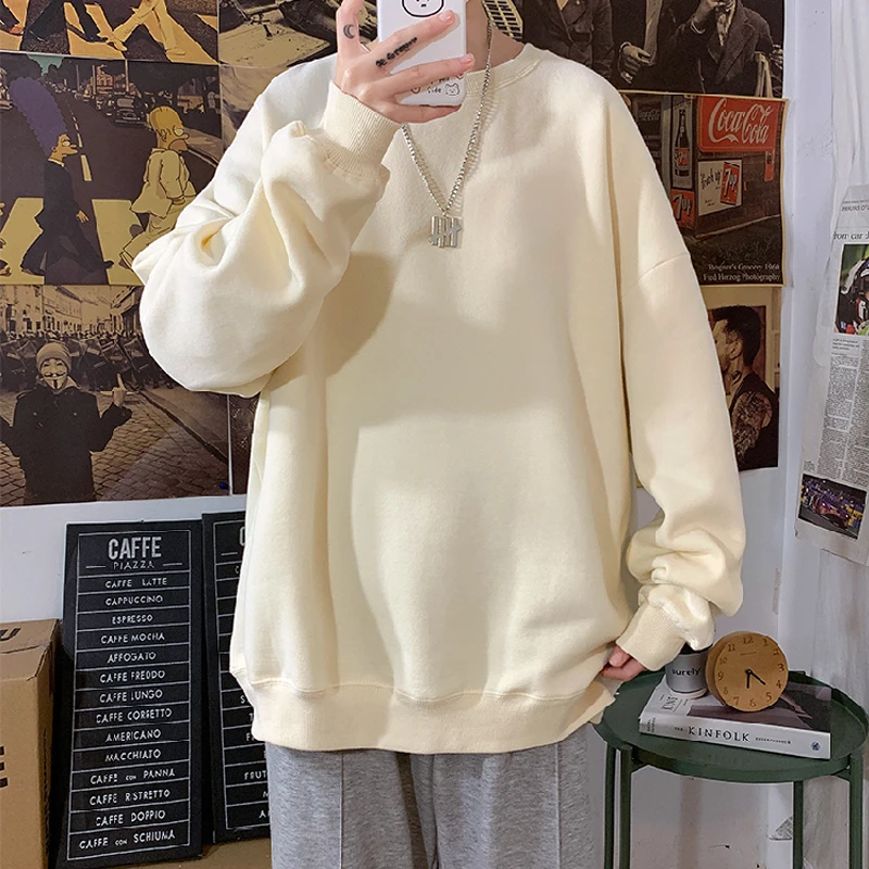 2020 Autumn Winter Woman's Hoodies Women Sweatshirts Lady Fashion Plus Size Oversize Female Loose Cotton Solid Thicken Warm