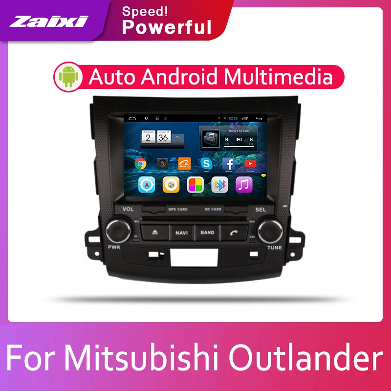 ZaiXi автомобильная система Android 1080P IPS ЖК экран для Mitsubishi Outlander 2006 ~ 2012 автомобильный