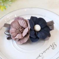 new hair accessories hairpins and handmade elegant flowers bow hairgrip clip hair tie ring barrettes for women ladies headdress