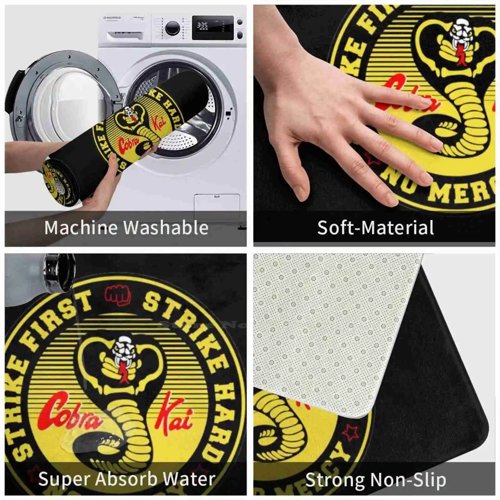 Кай-Страйк сначала. Страйк хард. Без милости. Мягкий домашний Противоскользящий