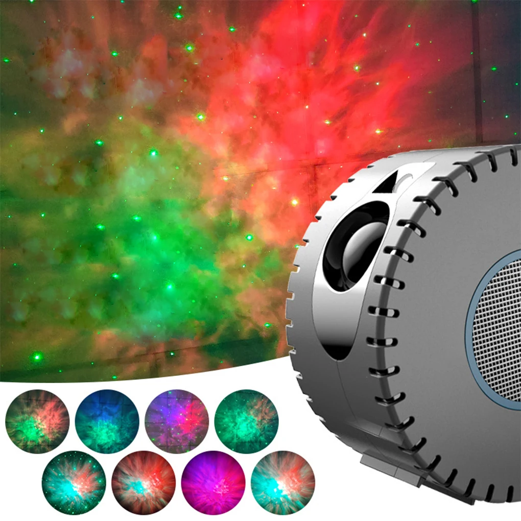 

Светодиодный проектор звездного неба, 5 Вт, европейская вилка, цветной светильник с дистанционным управлением для семейного кинотеатра, бар...
