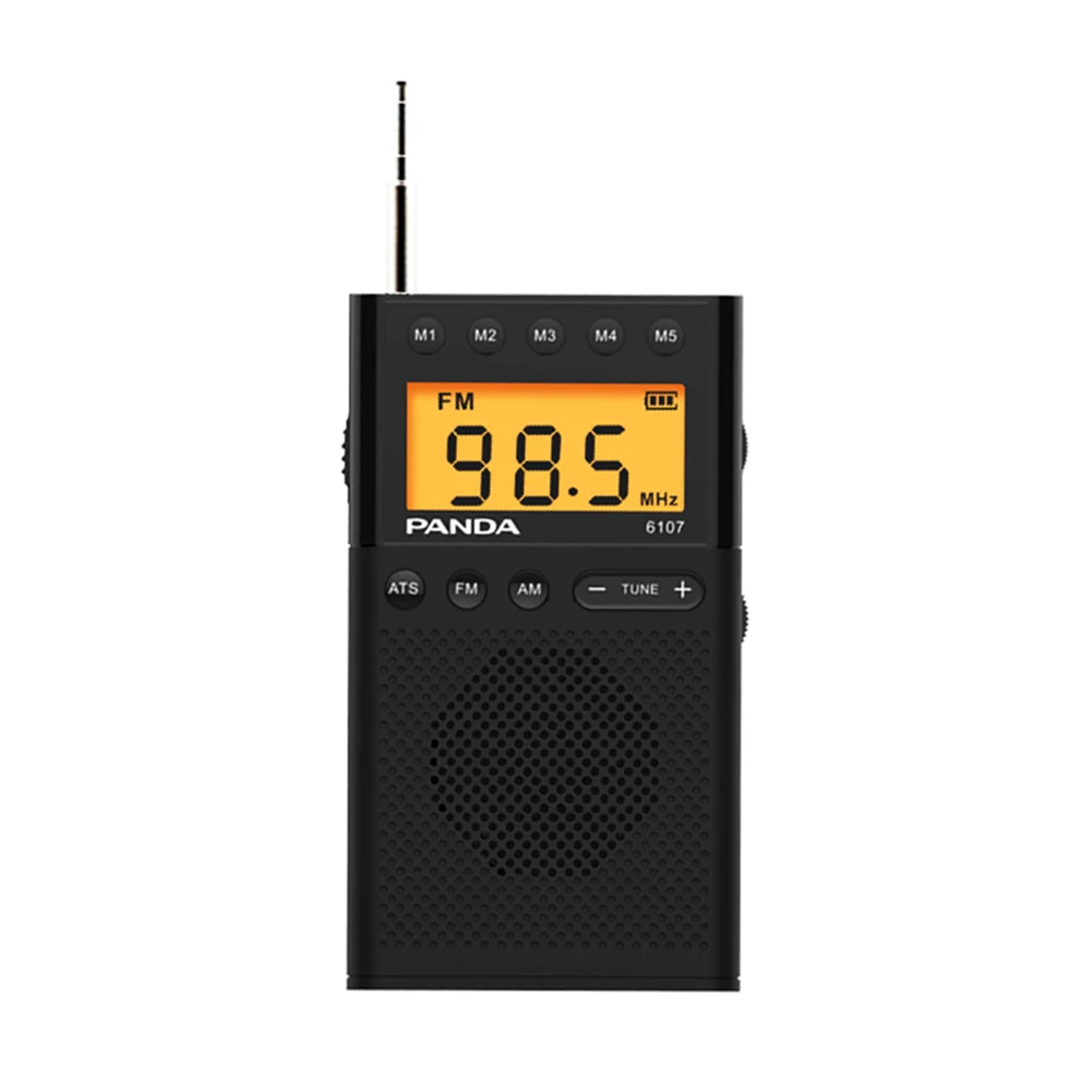 

PANDA Portable Radio FM AM with Earphone,Best Antenna Reception,Built-in Speaker,DigitLCD Display Radio for Elderly,Parents Gift