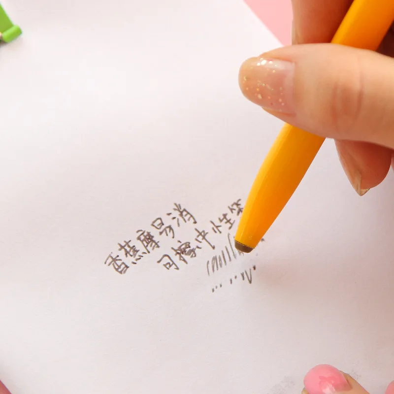 2 шт. креативные канцтовары в форме банана легко вытереть ручка с чернилами