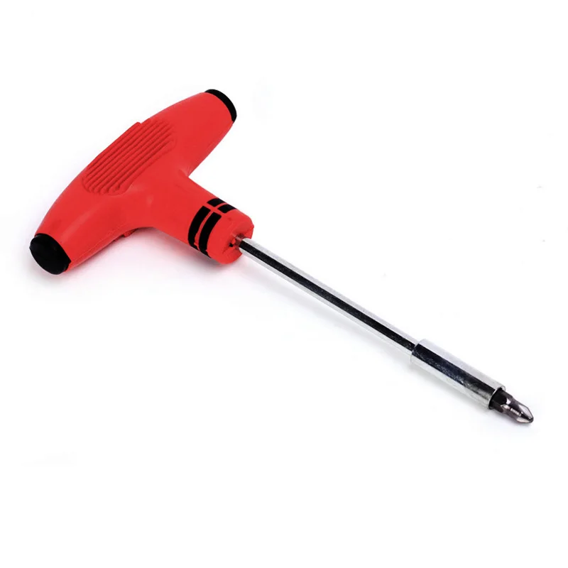 

22 1 hexagon with T-handle socket screwdriver bits Set silver tone Red