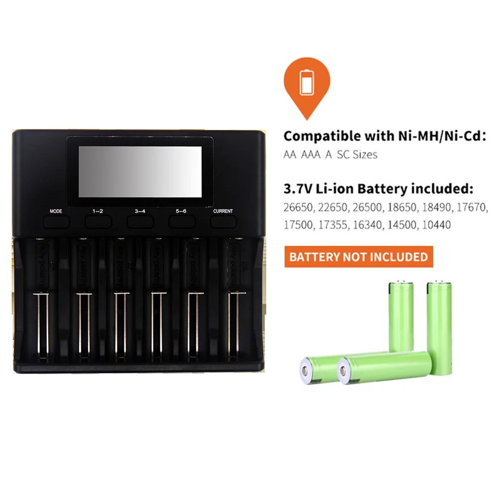 Зарядное устройство LiitoKala для аккумуляторов 6 ячеек 4 тока автоматическое