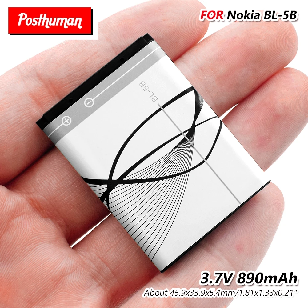 Литий полимерный аккумулятор 890 мАч BL 5B для Nokia 3220 3230 5140 5140i 5200 5300 5500 6020 6021 N83