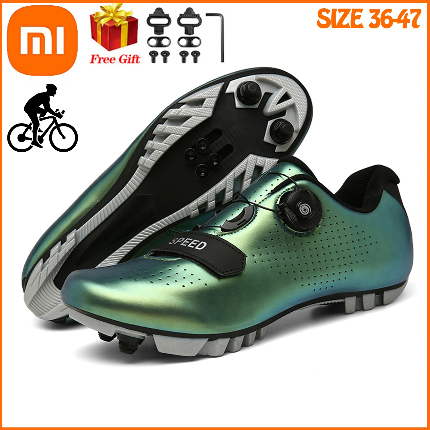 

Xiaomi Cycling Sneaker MTB Shoes Men Route Cleat Shoes Road Bike Speed Sneakers Racing Women Bike Flat SPD Mountain Bike Boots