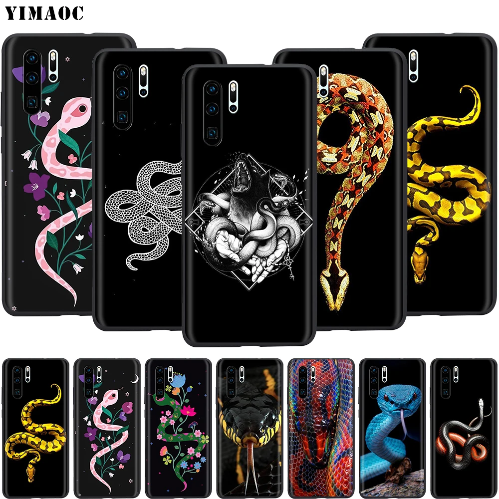 Силиконовый чехол YIMAOC с змеями и цветами для Huawei Honor 6a 7a 7c 7x8 9 10 Lite Pro Y6 2018 2017 Prime |