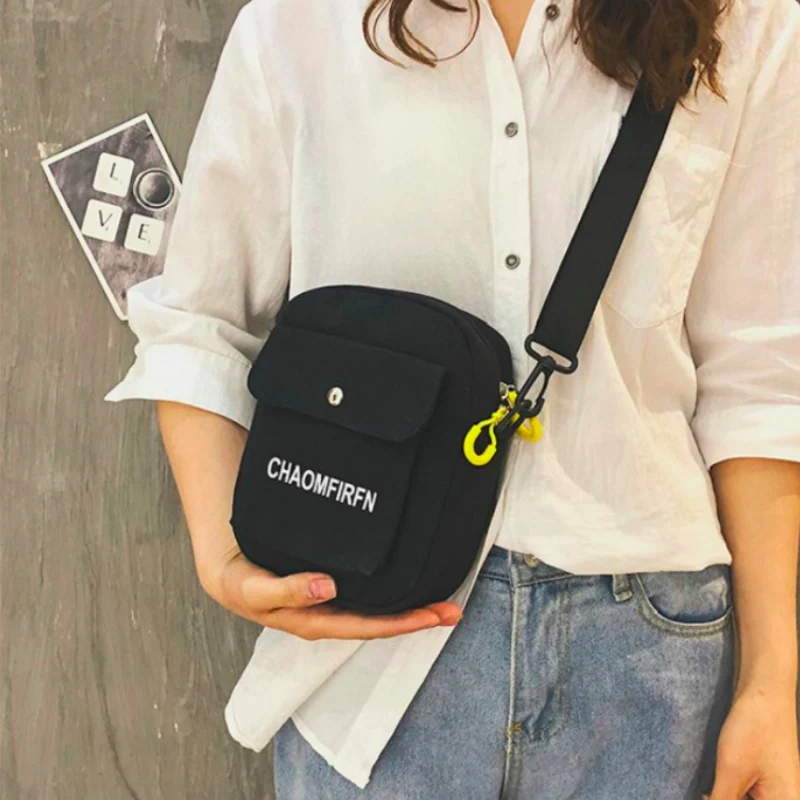 Женская Холщовая Сумка для ноутбука Дамский мессенджер на ремне через плечо