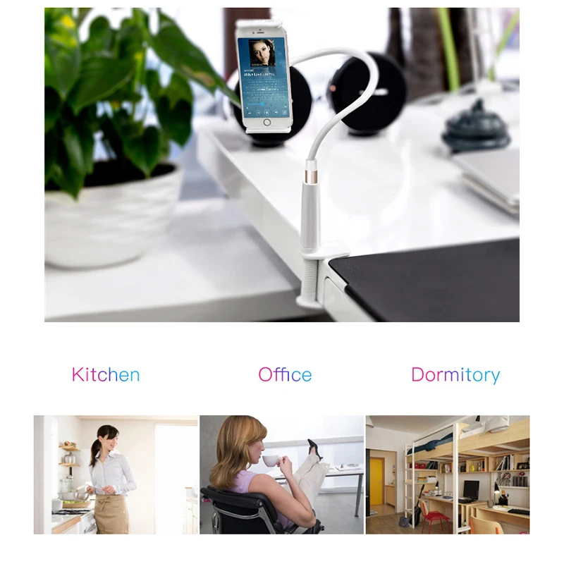 Держатель подставка для планшета с длинными ручками/настольная поворотом на 360 °