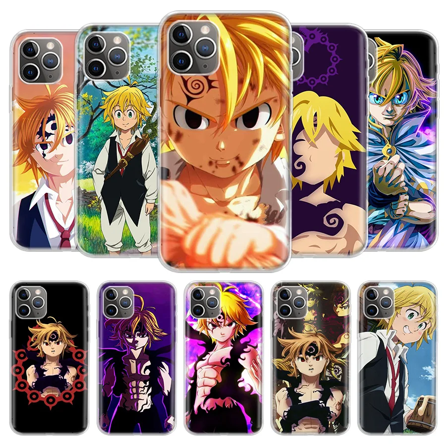 

Seven Deadly Sins Meliodas Cover Phone Case For iPhone 13 12 11 Pro 7 6 X 8 6S Plus XS MAX + XR Mini SE 5S Coque Shell Capa