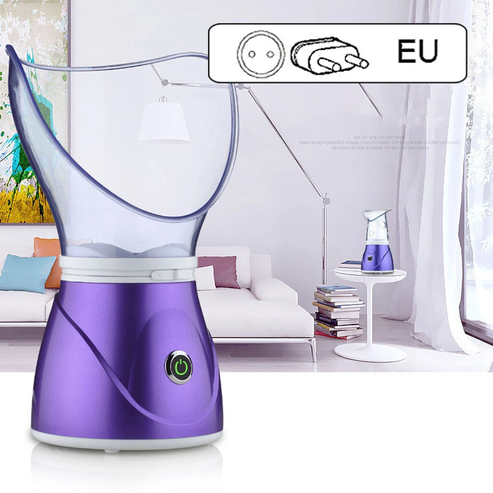 EU Plug Увлажнение парохода, паровой распылитель, увлажнитель для лица, глубокое очищение, инструмент для красоты, Термальный распылитель, инструменты для ухода за кожей - Цвет: EU Plug