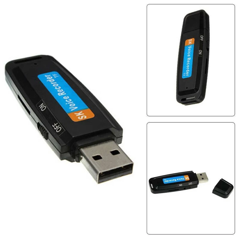 

U-Disk Digital o Voice Recorder Pen USB Flash Drive Up To 32GB Micro-TF