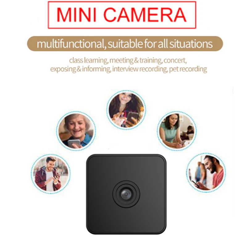 Миниатюрная Wi Fi IP камера с поддержкой HD1080P беспроводная домашняя видеокамера