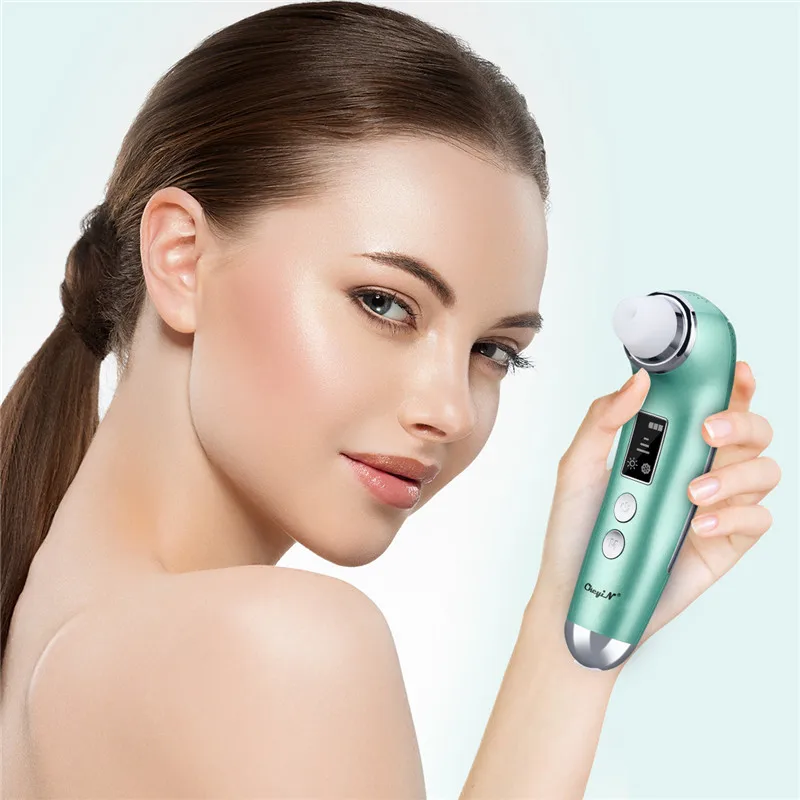 

CkeyiN Electric Blackhead Removal Hot and Cold Compress Pore Export Cleaning Instrument Blackhead Acne Cleansing Beauty Device