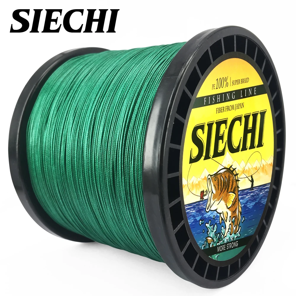 SIECHI супер мощная 1000 м 8 нитей рыболовная леска многофиламентная PE плетений