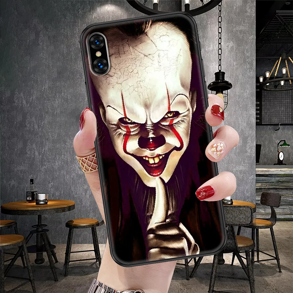 Pennywise Clown Float It Horror Phone Case For iphone 5 5S SE 2 6 6S 7 8 11 12 Mini Plus X XS XR Pro Max black trend bumper |