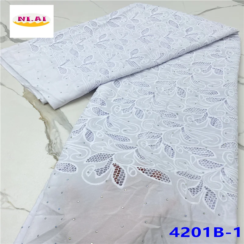 

Тканевый шнур для вышивки, белый кружевной тканевый материал, Высококачественная африканская сухая кружевная отделка, африканская Ткань 5 ...