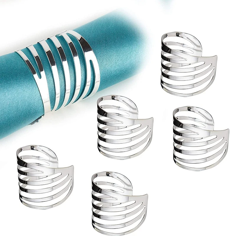 

12 Pcs Napkin Rings Dinner Table Napkin Holders Napkin Rings Wedding Party Napkin Rings Holders Festival Decoration