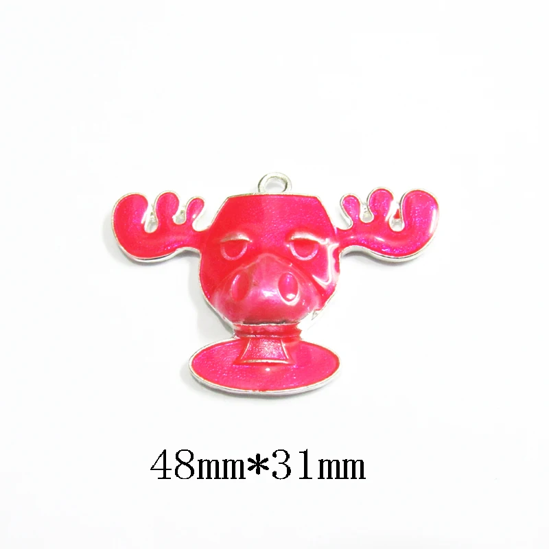 

Newest Wholesale 10pcs/bag,All Enamel Moose Cup/Owl Pendants For Christmas Kids Necklace