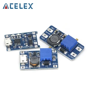 Регулируемый Повышающий Модуль MT3608 DC-DC, 2 А, Повышающий Модуль с MICRO USB 2 в-24 в до 5 В, 9 В, 12 В, 28 В, 1 шт.