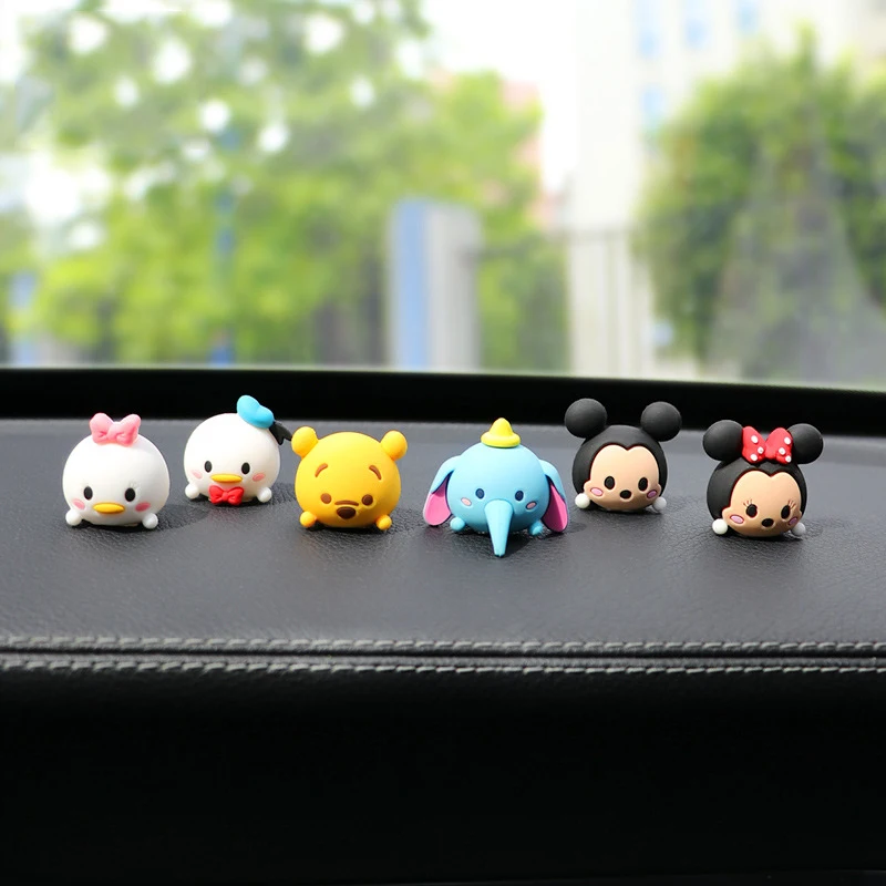 Милые украшения для салона автомобиля 6 шт. милая кукла Минни Микки украшение