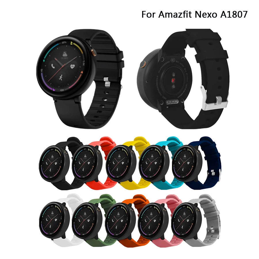 Silicone Sport Straps For Huami Amazfit Nexo A1807 Replacement Watchband Accessories for Smart Watch 2 | Электроника