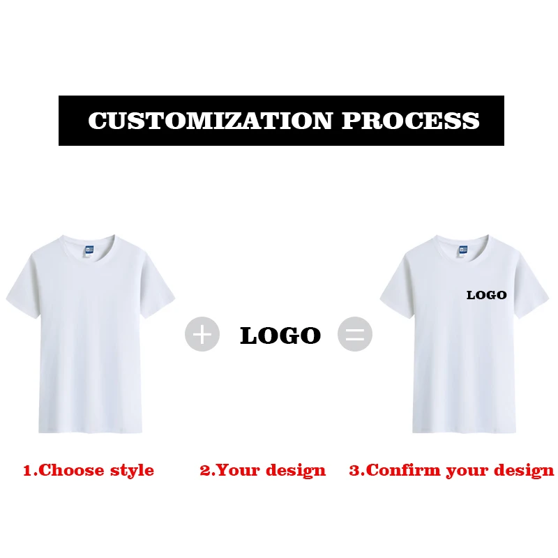 Летняя футболка с вышитым логотипом на заказ | Мужская одежда