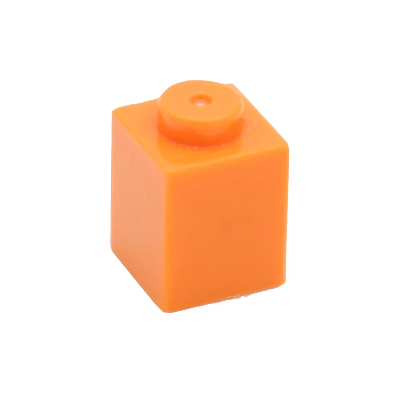 orange 200pcs Мпц Творческий кирпича 1x1 300" сделай сам" Азов просветить строительные блоки покупательских тележек, оптом, наборы для ухода за кожей Совместимость Собирает Частицы Игрушки для детей - Цвет: orange 200pcs