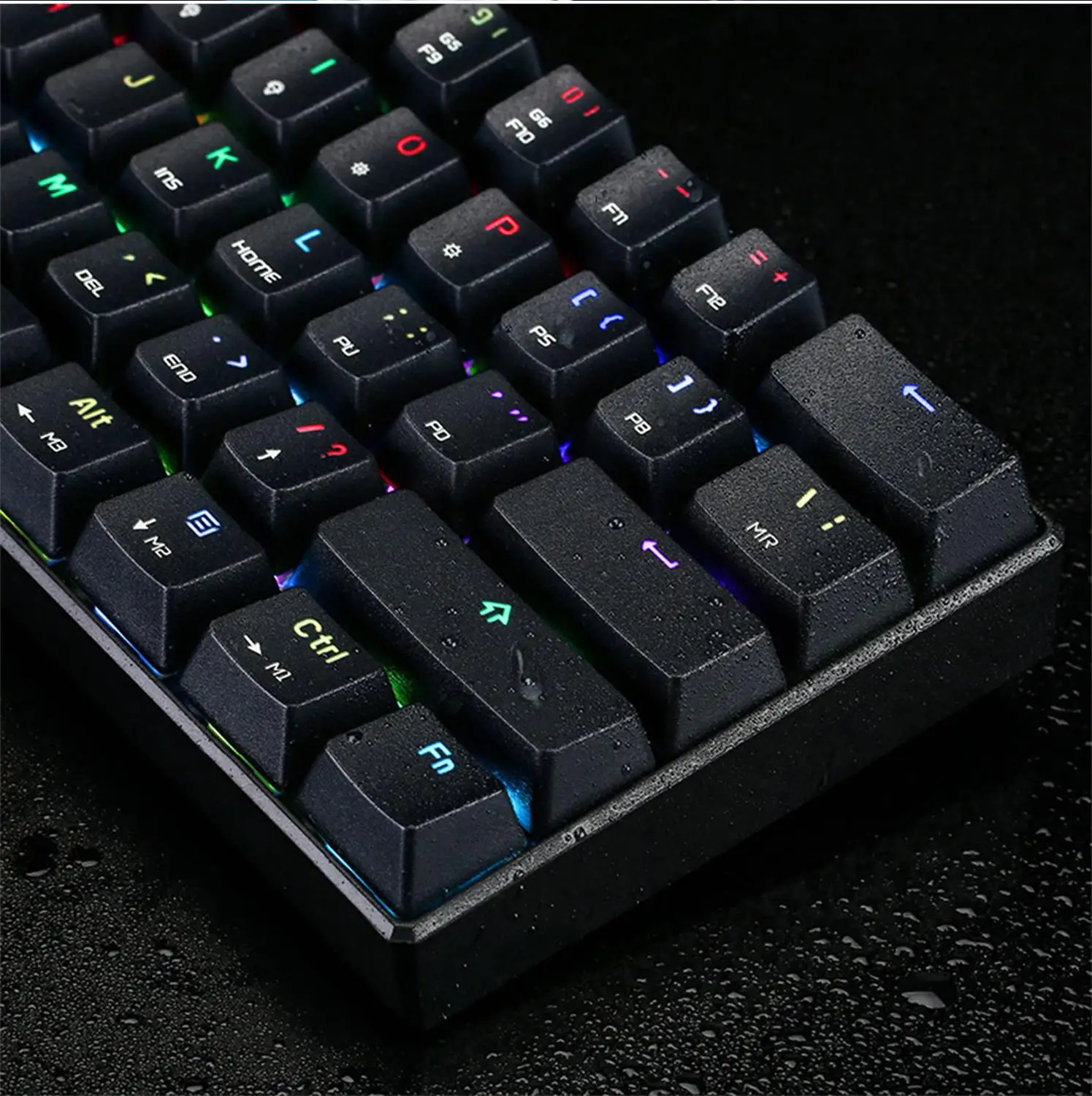 

Gaming Mechanical Keyboard RGB Keyboard with Blue Red Switch Speed All Anti-ghost Keys For PC Computer Keyboards Motospeed CK61