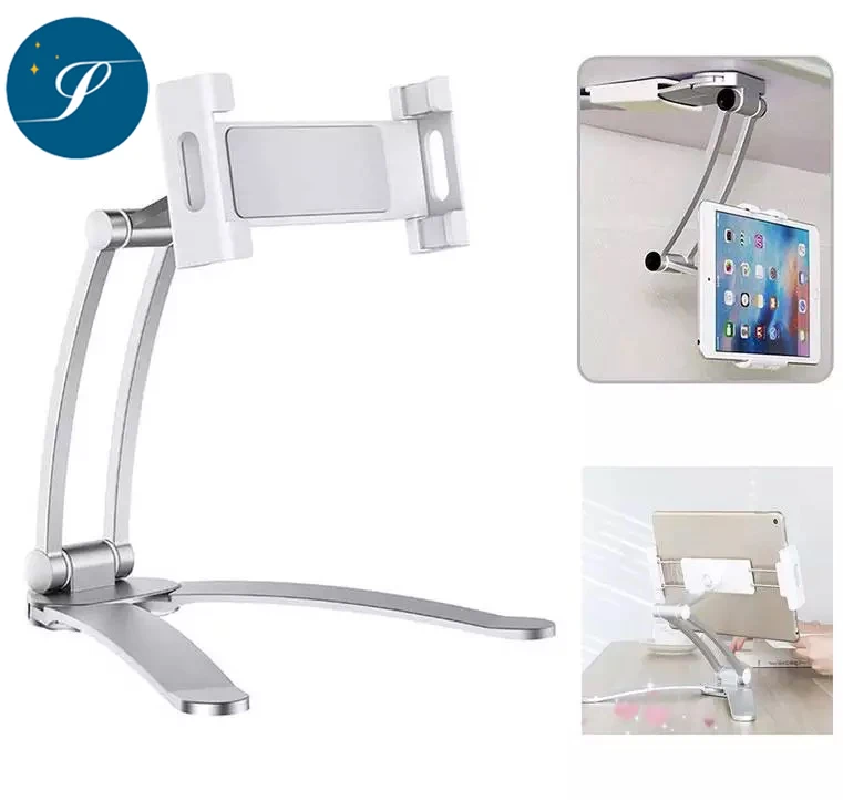 

Aluminum Kitchen Desktop phone Tablet Holder Stand Flodable Adjustable 5-13 inch Tablet Phone Desktop Mount For iPad Pro 12.9