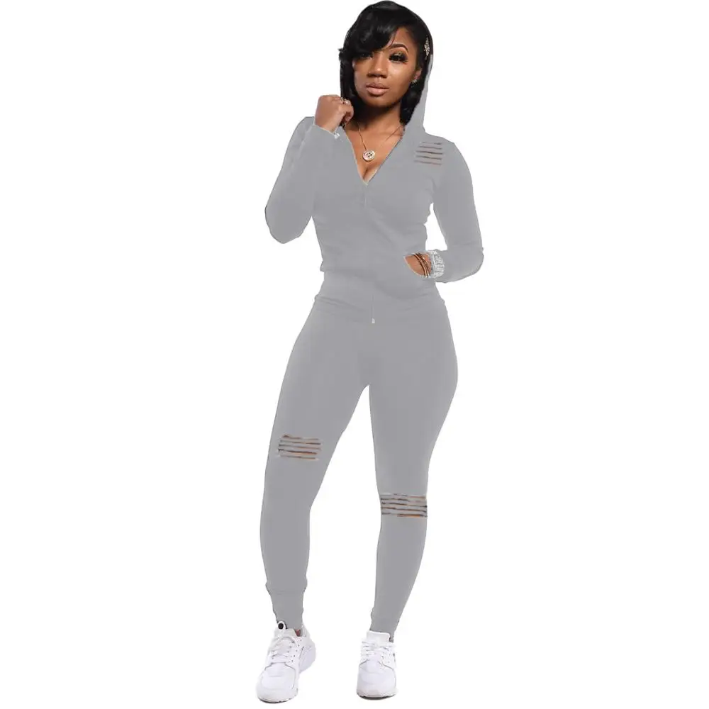 Спортивный костюм Adogirl Женский Повседневный однотонный свитшот с длинным