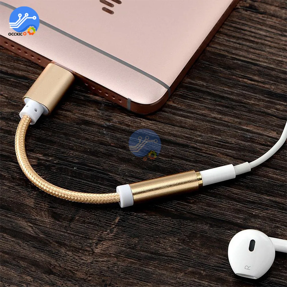 Тип c до 3 5 мм AUX разъем для наушников адаптер USB C аудио кабель преобразователя