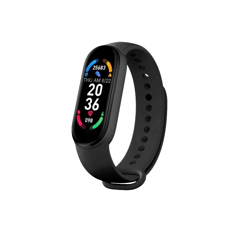

M6 Smart Bracelet Watch Sport Fitness Tracker Heart Rate Blood Pressure Monitor Color Screen IP67 Waterproof For Mobile Phone