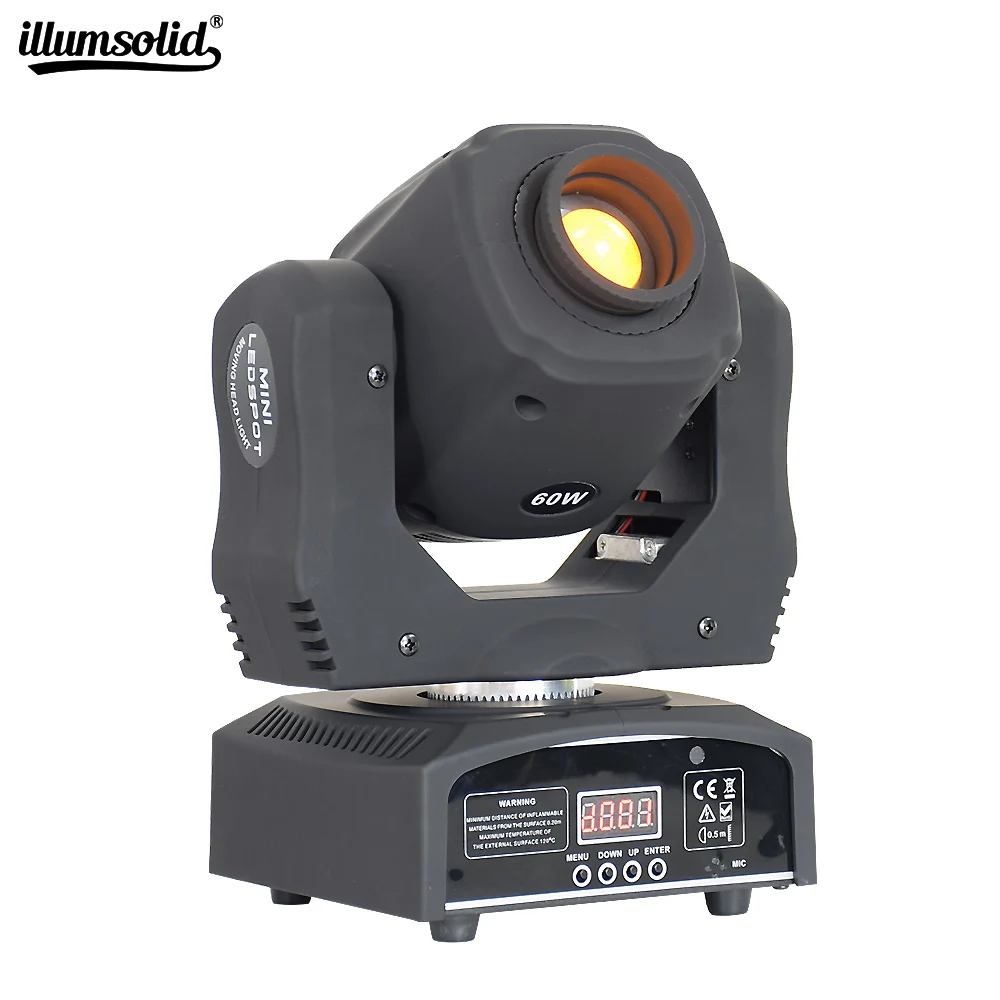 Mini Spot 60W LED Moving Head Light With Gobos Stage Effect DMX512 Party Lights For Disco DJ Lighting Equipment