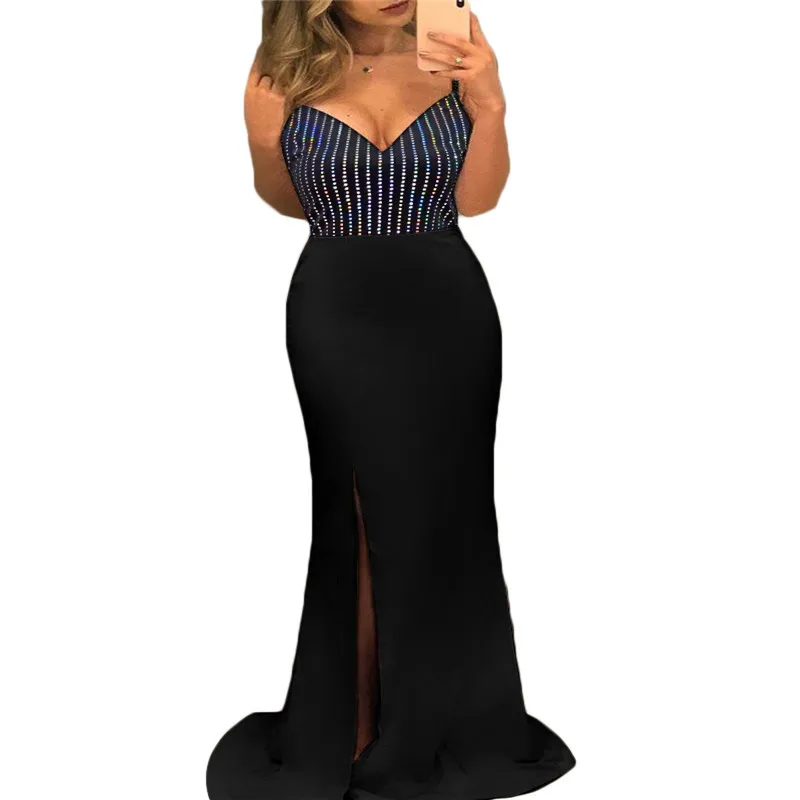 Модное женское однотонное платье без рукавов с V-образным вырезом открытой