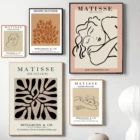 Абстрактный лист Matisse, женские плакаты и принты, нордический минималистический рисунок линий, современное настенное искусство, Картина на холсте, домашний декор