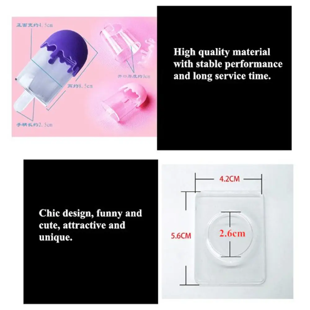 Уникальный прозрачный пластиковый чехол для хранения ресниц конфетного цвета