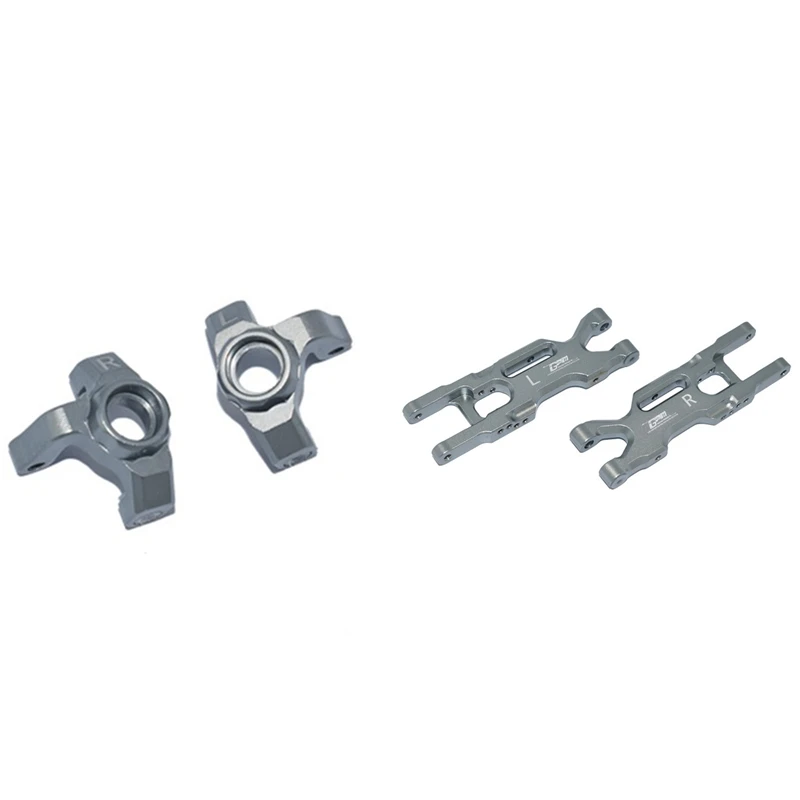 

Metal Rear Lower Swing Arm Suspension Arm With Metal Front Steering Cup Knuckle