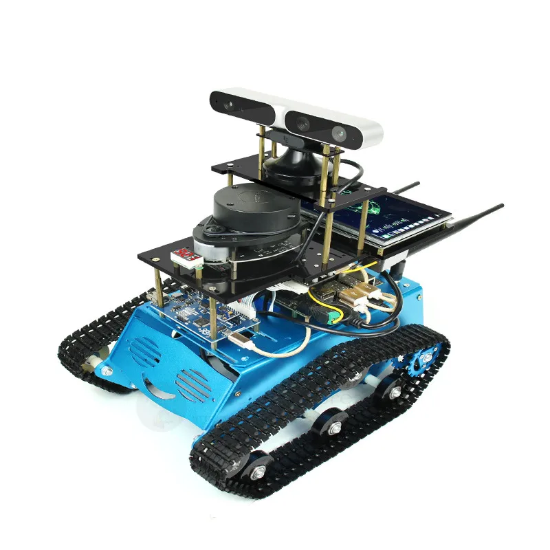 

JETSON ROS Robot Kit Intelligent Track Trolley Slam Radar Navigation Opencv Maker Unassembled NANO B01 / Xavier NX