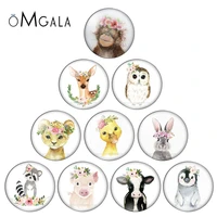 new beauty artistic animals mixed 10pcs 8mm10mm12mm18mm20mm25mm round photo glass cabochon demo flat back making findings
