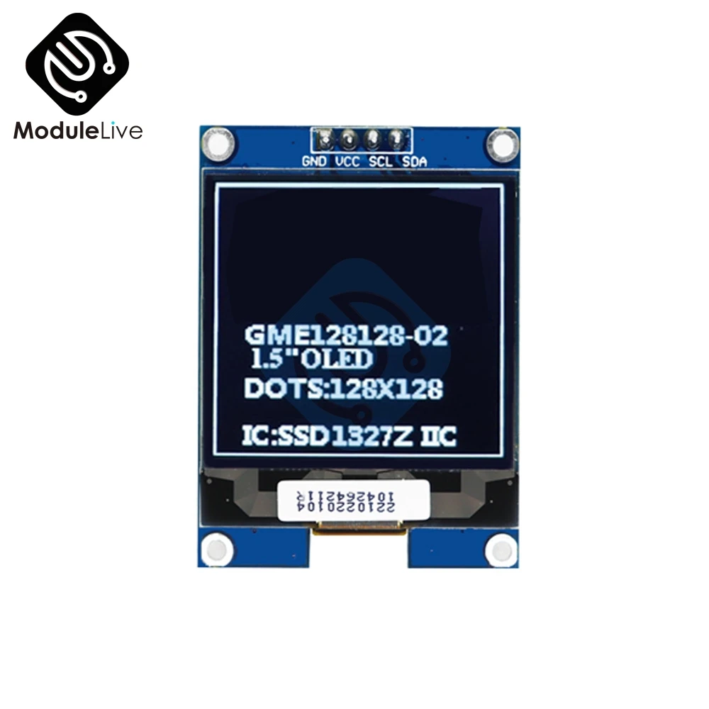Новый 1 5 Дюймовый oled дисплей модуль IIC интерфейс SSD1327 128X128 OLED экран для Raspberry Pi STM32