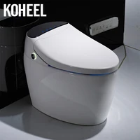 koheel electronic toilet auto flushing smart toilet one piece intelligent toilet bathroom toilets white and gold color