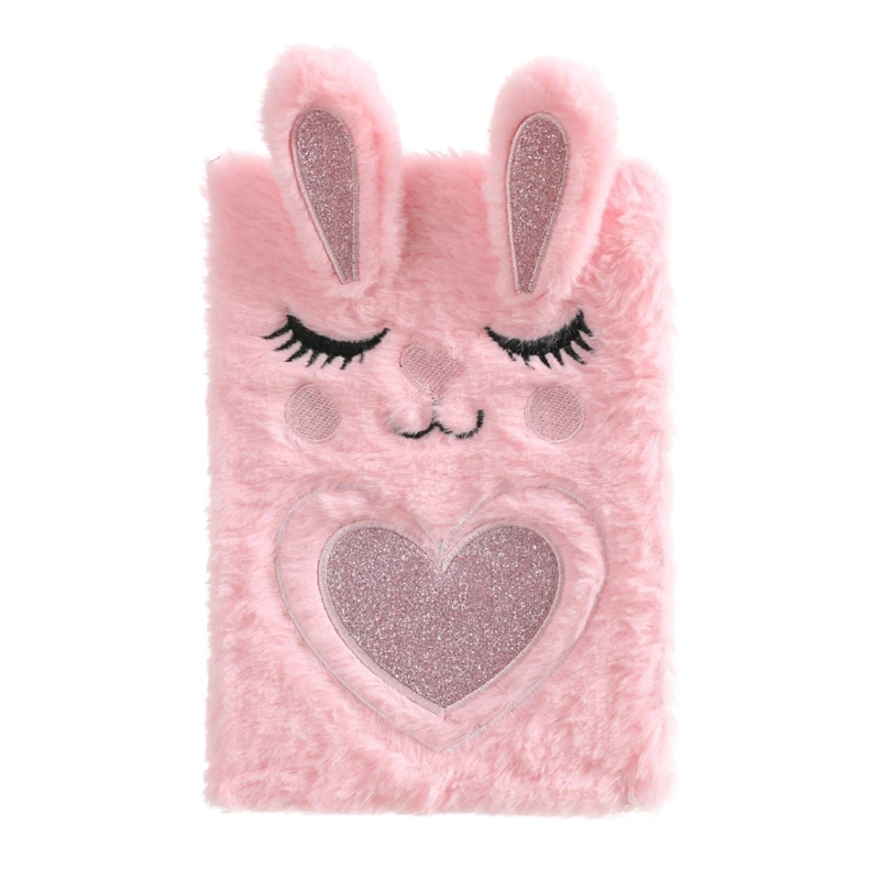 

1 Pcs Colorful Animal Plush Notebooks Portable Travel Diary Planner Stationery