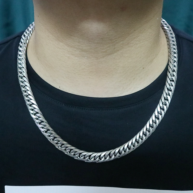 

316L Stainless Steel Cool Necklace Popular Frosting Chain Newest